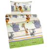 Bellatex 80/035 AGÁTA krepp gyerek ágyneműhuzat, szafari, zöld, 90×135 + 45×60 cm (12950)