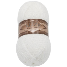 Bellatex Angora Gold Simli 100g - 55 fehér rövidáru