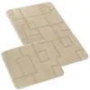 Bellatex Bany szett, 60×100 + 60×50 cm, téglalap alakú, krémszínű