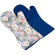 Bellatex Ema Grilovací rukavice dlouhá 22 × 46 cm svlačce/modrá 2 ks lakástextília
