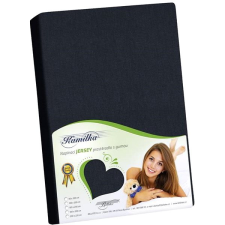 Bellatex J5 Jersey lepedő, 140×200 cm, fekete lakástextília