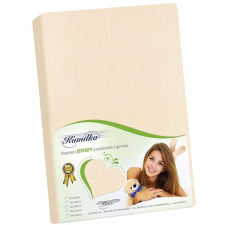 Bellatex J6 Jersey lepedő, 160×200 cm, krémszín lakástextília