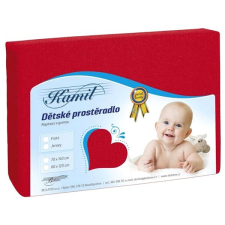 Bellatex Jersey Gyerek lepedő, 60 × 120 cm, piros lakástextília