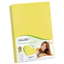 Bellatex Jersey lepedő, 220×200 cm, sárga lakástextília