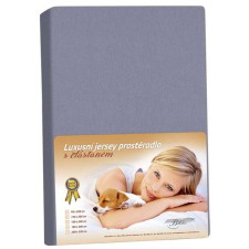 Bellatex Jersey lepedő elasztánnal, 100×200 cm, sötétszürke (4643) lakástextília