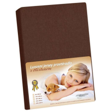 Bellatex Jersey lepedő elasztánnal, 180×200 cm, sötétbarna (6288) lakástextília