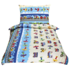 Bellatex Junior pamut - 140×200, 70×90 cm - repülőgépek és autók, kék (5308)