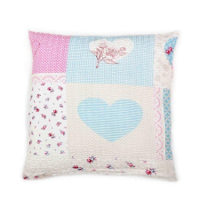 Bellatex Krepový - 40 × 40 cm - růžové srdce lakástextília