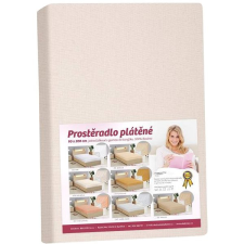 Bellatex Plátěné - 90 × 200 cm - bílá káva lakástextília