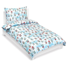 Bellatex Povlečení bavlna 90/CH47 zvířátka v zimě 140 × 200, 70 × 90 cm lakástextília