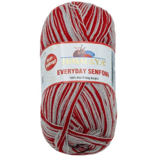Bellatex s.r.o. Everyday Senfoni 100 g - 71022-13 piros-szürke rövidáru