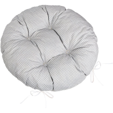 Bellatex Sedák ADÉLA 6204 kulatý prošívaný průměr 40 cm kostička šedobílá lakástextília