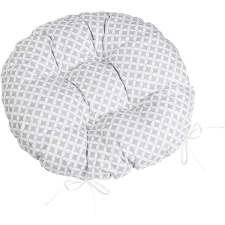 Bellatex Sedák ADÉLA 6205 kulatý prošívaný průměr 40 cm kosočtverce šedobílé lakástextília