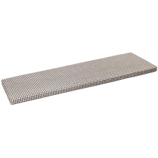 Bellatex Sedák na lavici 34 / 608 hladký na zip 40 × 120 kostička hnědá lakástextília