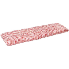 Bellatex Sedák na lavici 41 / 609 prošívaný 40 × 120 kostička červená lakástextília