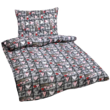 Bellatex Shirt - 140 × 200, 70 × 90 cm - red heart (3048) lakástextília