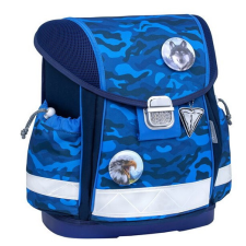 BELMIL Classy With Patches Blue Camouflage/Farkas iskolatáska szett (403-13/AG/PC) iskolatáska