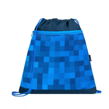 BELMIL hálós és zsebes tornazsák, Minecraft/Funky Blue tornazsák