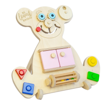 BeLoved Boards készségfejlesztő Oktató foglalkoztató mackó MINI rózsaszín készségfejlesztő