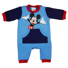 Belül bolyhos hosszú ujjú rugdalózó Mickey egér mintával rugdalózó