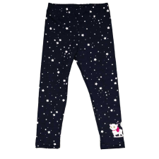 Belül enyhén bolyhos kislány leggings cica mintával babanadrág