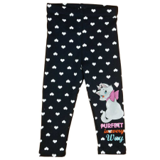  Belül enyhén bolyhos kislány leggings Marie cica mintával gyerek nadrág