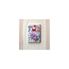  Bélyeg, rózsa, lepke, poly. Mérete: 25x40x2 mm dekorációs kellék