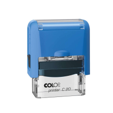  Bélyegző C20 Colop kék átlátszó ház/kék párna bélyegző