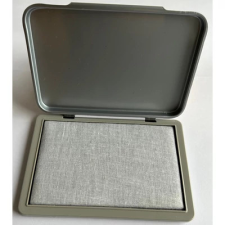  Bélyegzőpárna Fornax 7x11 cm natúr fém ház UTOLSÓ DARAB bélyegző