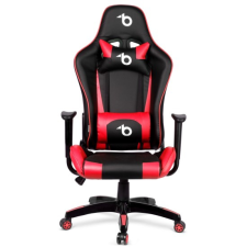 BEMADA Gamer szék, derékpárnával, fejpárnával, piros, BMD1106RD forgószék