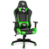 BEMADA Gamer szék, derékpárnával, fejpárnával, zöld, BMD1106GR
