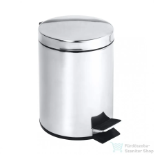 Bemeta Sapho BEMETA HOTEL Pedálos szemetes, 170x260x170mm, 3l, inox/polírozott (104315022) XP028 fürdőszoba kiegészítő