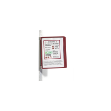  Bemutatótábla tartó DURABLE VARIO® MAGNET WALL 5, piros információs tábla, állvány