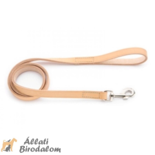 Bende Póráz Bőr Natúr Füles Normál Karabinerrel 16x1100mm nyakörv, póráz, hám kutyáknak