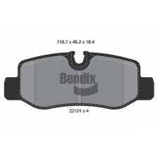 BENDIX Braking fékbetétkészlet, tárcsafék BENDIX Braking BPD1109 autóalkatrész