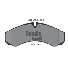 BENDIX Braking fékbetétkészlet, tárcsafék BENDIX Braking BPD1151 autóalkatrész