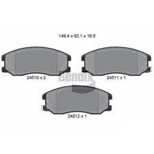 BENDIX Braking fékbetétkészlet, tárcsafék BENDIX Braking BPD1216 autóalkatrész