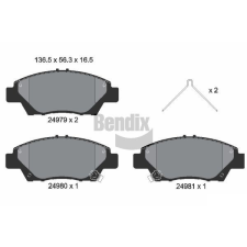 BENDIX Braking fékbetétkészlet, tárcsafék BENDIX Braking BPD1326 autóalkatrész