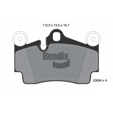 BENDIX Braking fékbetétkészlet, tárcsafék BENDIX Braking BPD1401 autóalkatrész