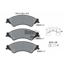 BENDIX Braking fékbetétkészlet, tárcsafék BENDIX Braking BPD1413 autóalkatrész