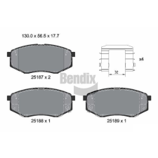 BENDIX Braking fékbetétkészlet, tárcsafék BENDIX Braking BPD1421 autóalkatrész
