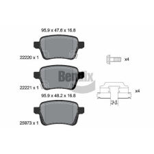 BENDIX Braking fékbetétkészlet, tárcsafék BENDIX Braking BPD1504 autóalkatrész