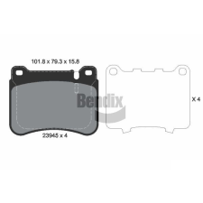 BENDIX Braking fékbetétkészlet, tárcsafék BENDIX Braking BPD1525 autóalkatrész
