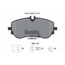 BENDIX Braking fékbetétkészlet, tárcsafék BENDIX Braking BPD1630 autóalkatrész