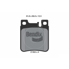 BENDIX Braking fékbetétkészlet, tárcsafék BENDIX Braking BPD1778 autóalkatrész