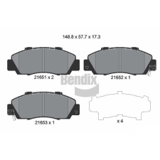 BENDIX Braking fékbetétkészlet, tárcsafék BENDIX Braking BPD1825 autóalkatrész