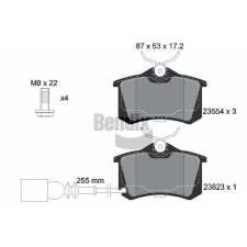 BENDIX Braking fékbetétkészlet, tárcsafék BENDIX Braking BPD2053 autóalkatrész