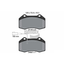 BENDIX Braking fékbetétkészlet, tárcsafék BENDIX Braking BPD2099 autóalkatrész