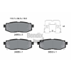 BENDIX Braking fékbetétkészlet, tárcsafék BENDIX Braking BPD2201