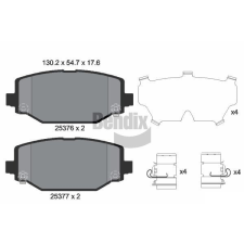 BENDIX Braking fékbetétkészlet, tárcsafék BENDIX Braking BPD2243 autóalkatrész